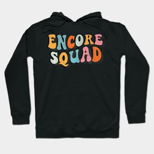 Encore Squad Retro Groovy Back To School Matching Teaching Hoodie